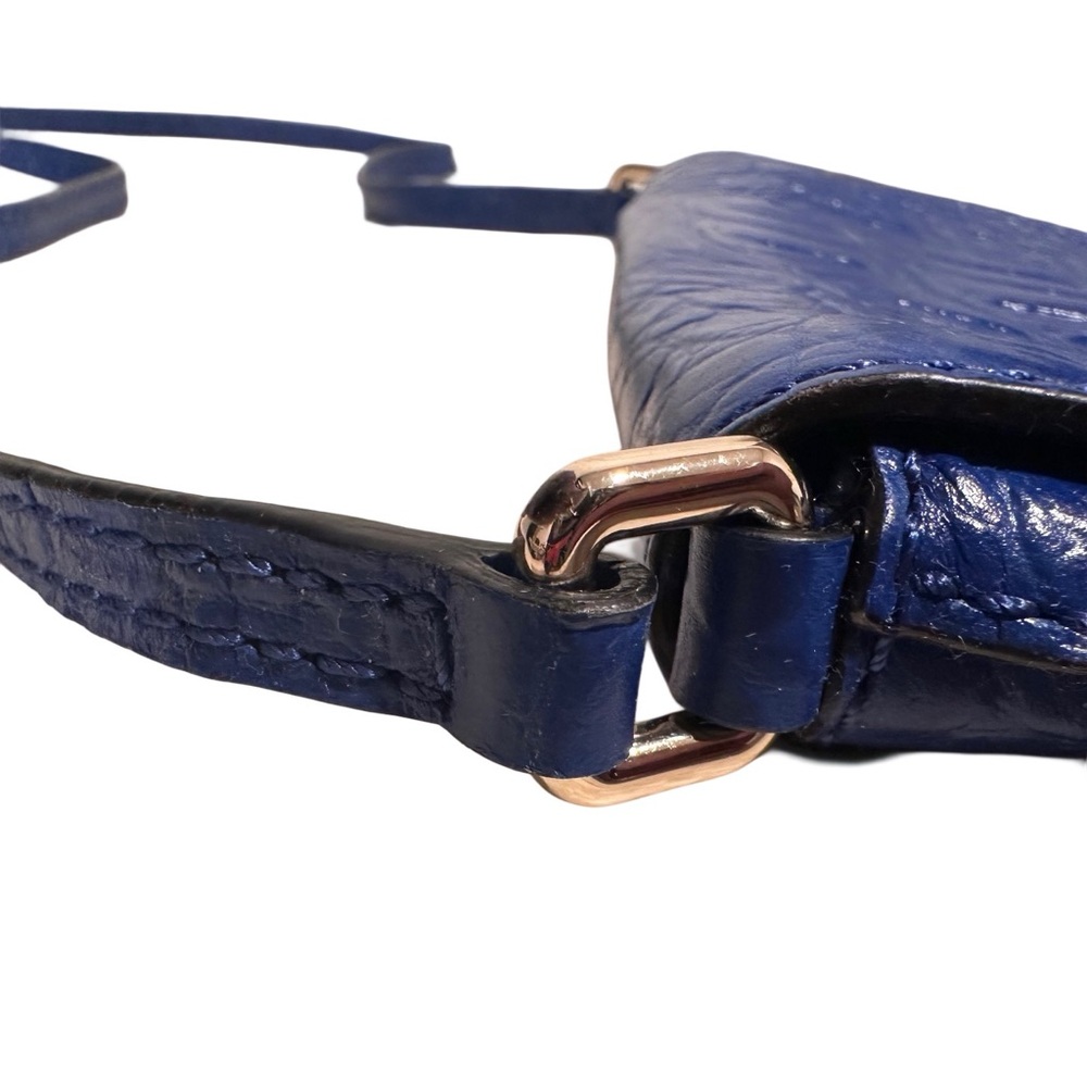 Kate Spade New York Rialto Place Sally Crossbody Bag Blue Crocodile Embossed GUC - Picture 12 of 16